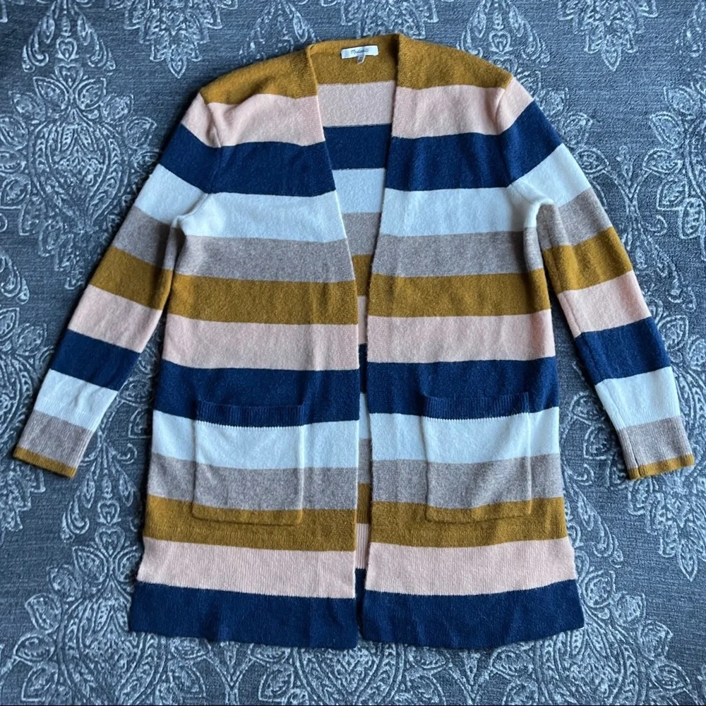Madewell Kent Stripe Cardigan Sweater Size XS - Picture 4 of 11